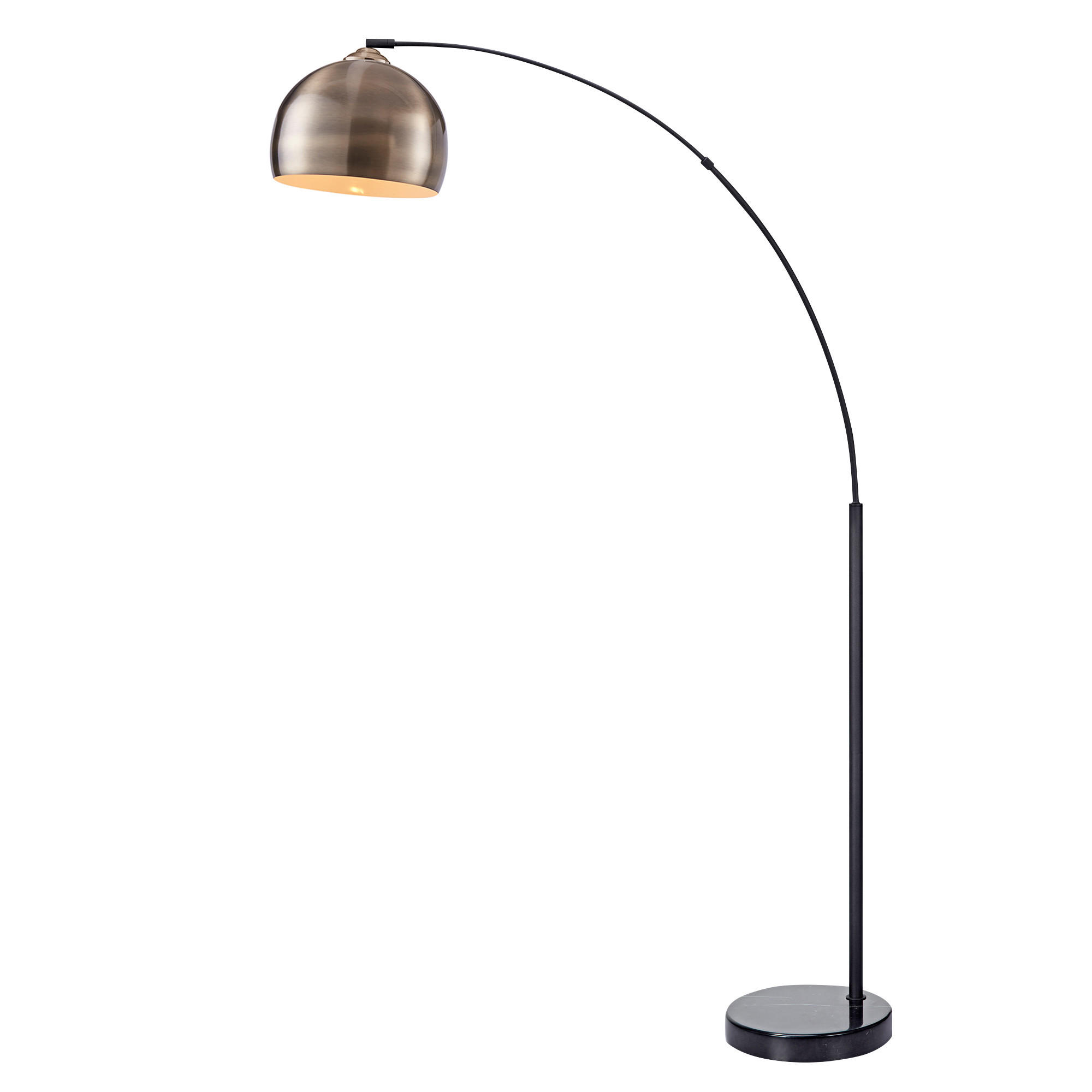 BOGENLEUCHTE Messing - Messingfarben, Metall (173/32/173cm) - Teamson Home