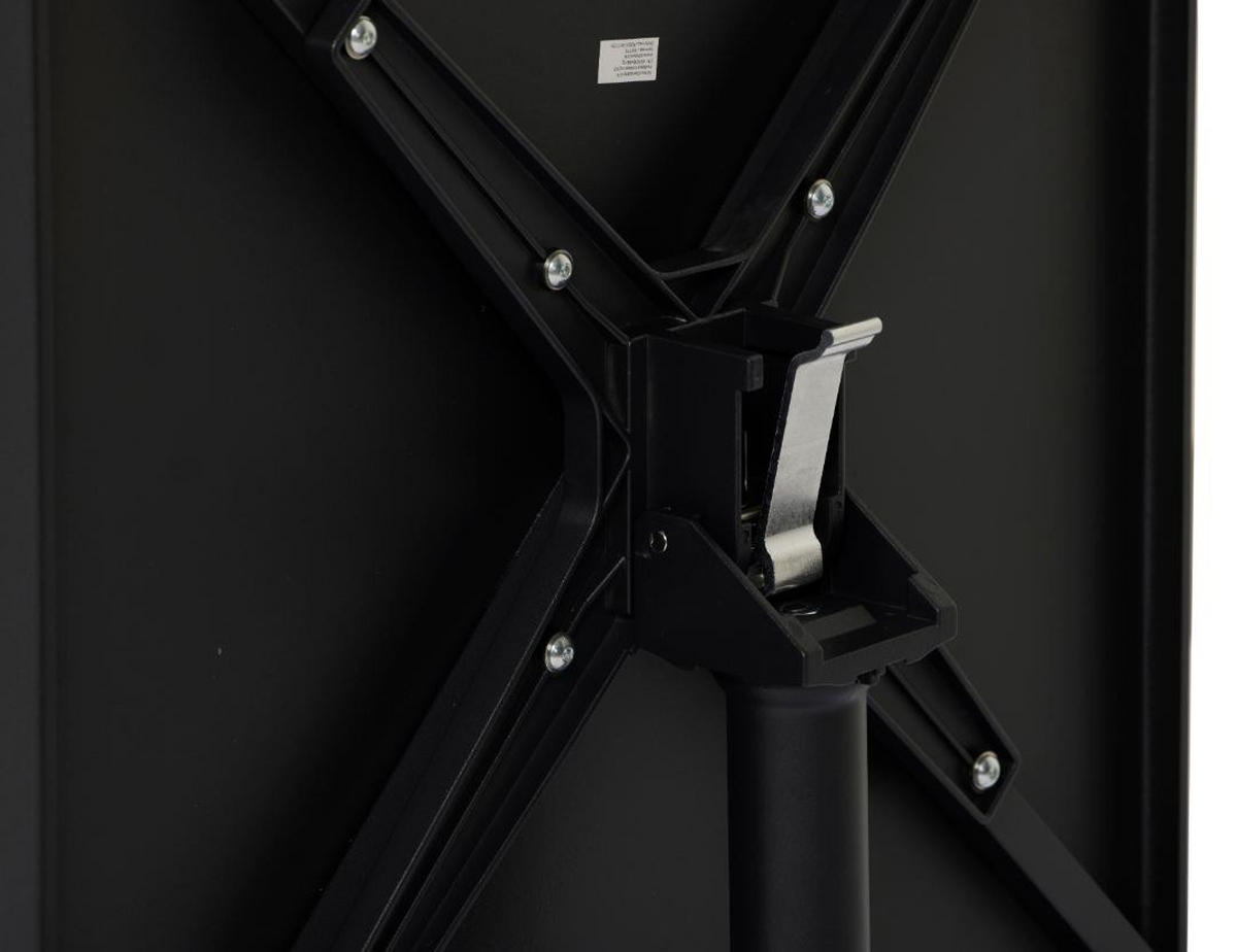 CAFÉTISCH, Adam, Schwarz, Stahl, 60 x 60 x 73 cm - Schwarz, Metall (60/60/73cm) - ebuy24