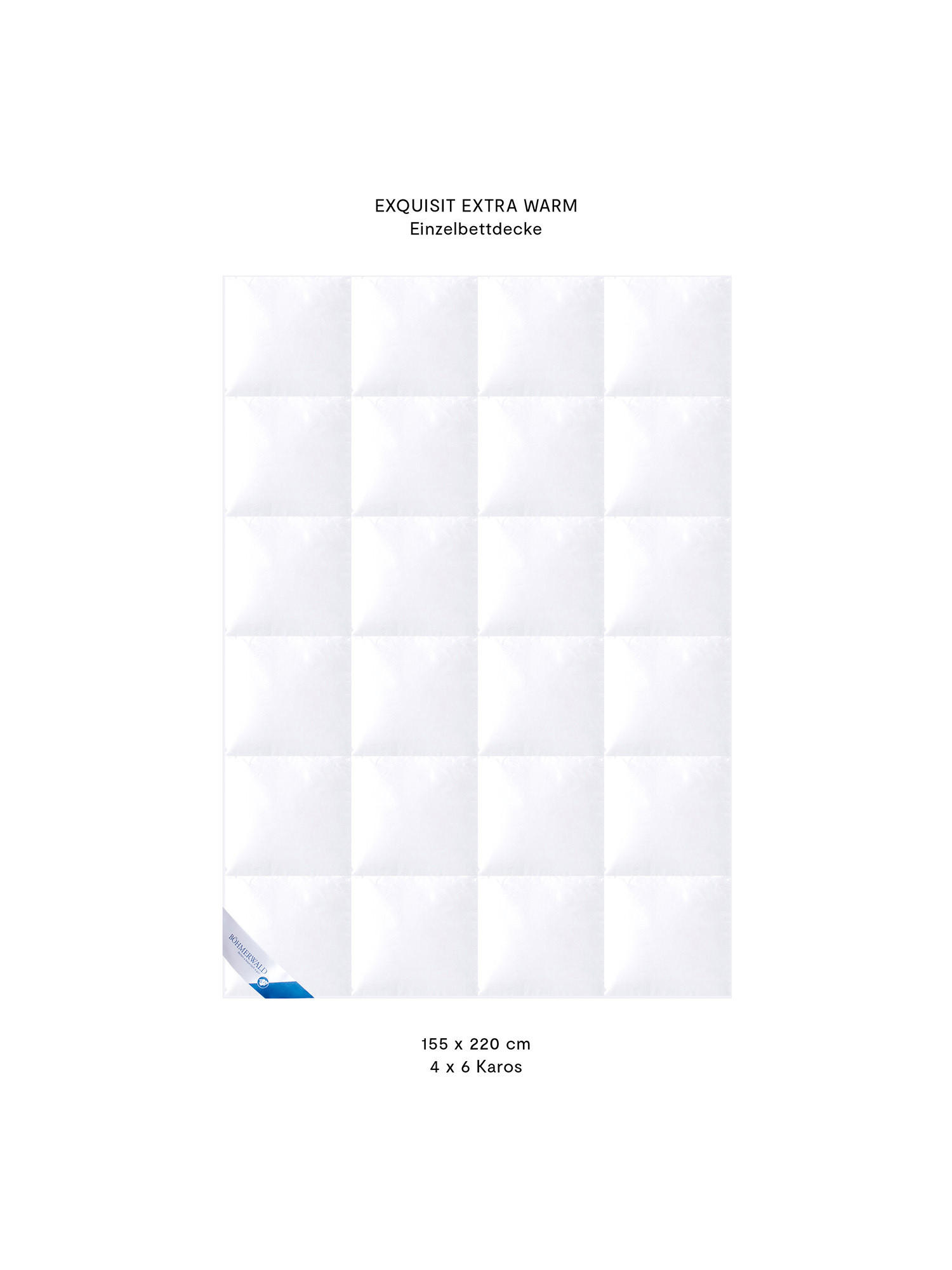 WINTERBETTDECKE EXQUISIT Gänsedaunen extra warm - Weiß, Naturmaterialien/Textil (155/220cm) - Böhmerwald