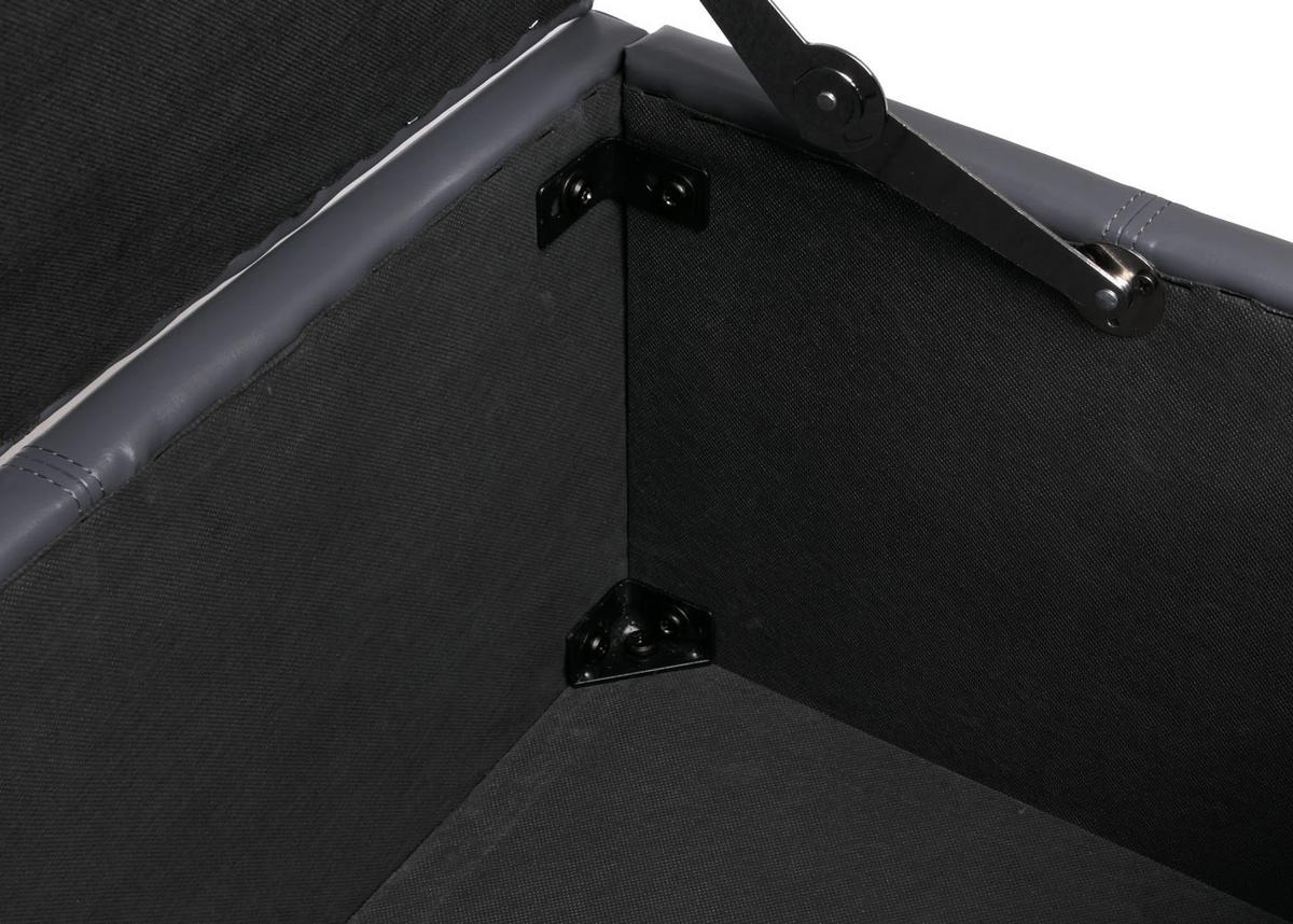 AUFBEWAHRUNGS-TRUHE Lars XXL 45x180x45cm Stoff/Textil Dunkelgrau - Grau, Textil (180/45/45cm) - BERLINLODGE