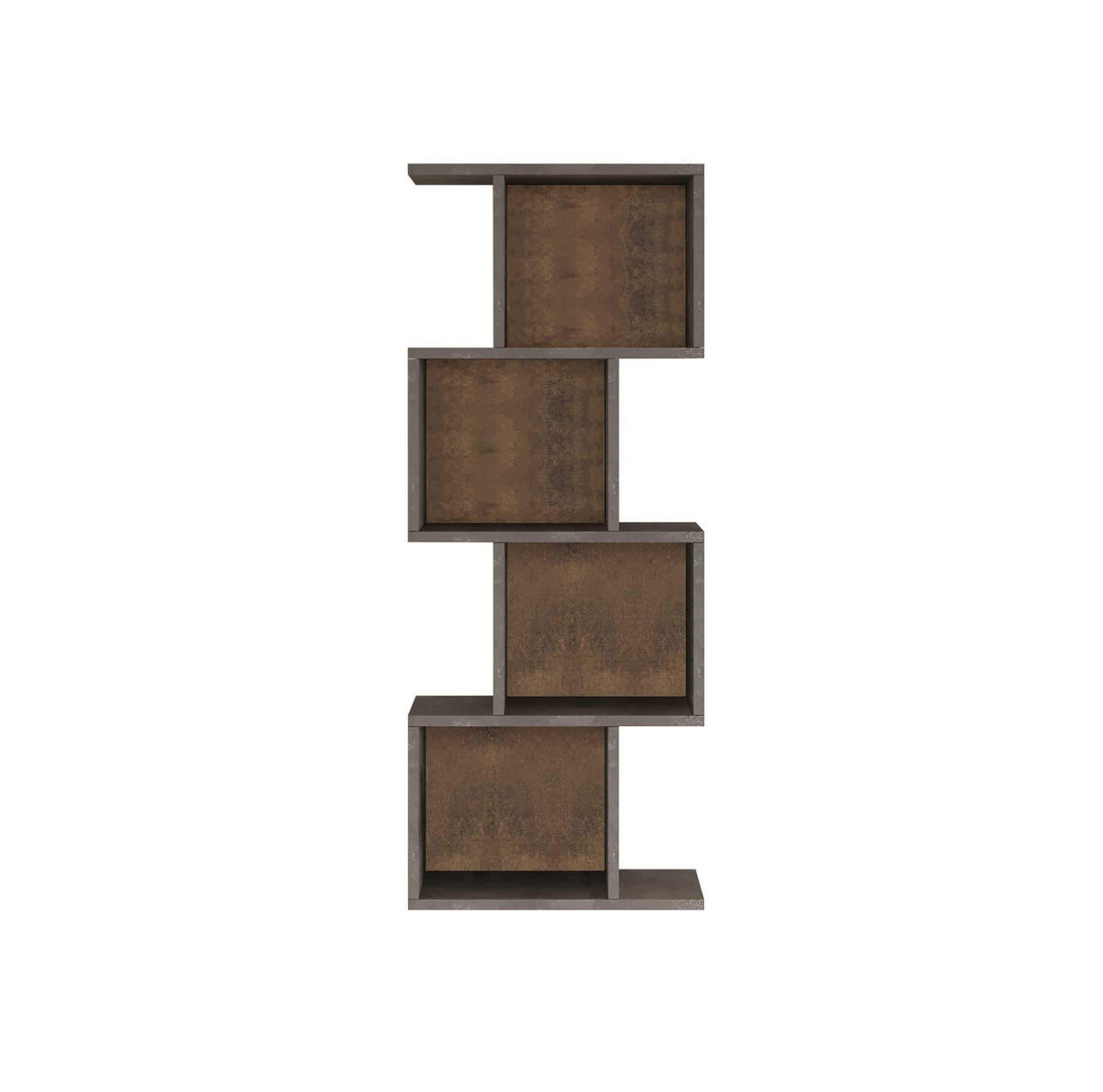 WANDREGAL 50/25/125 cm - Grau, Holz (50/125/25cm) - Mobili Rebecca