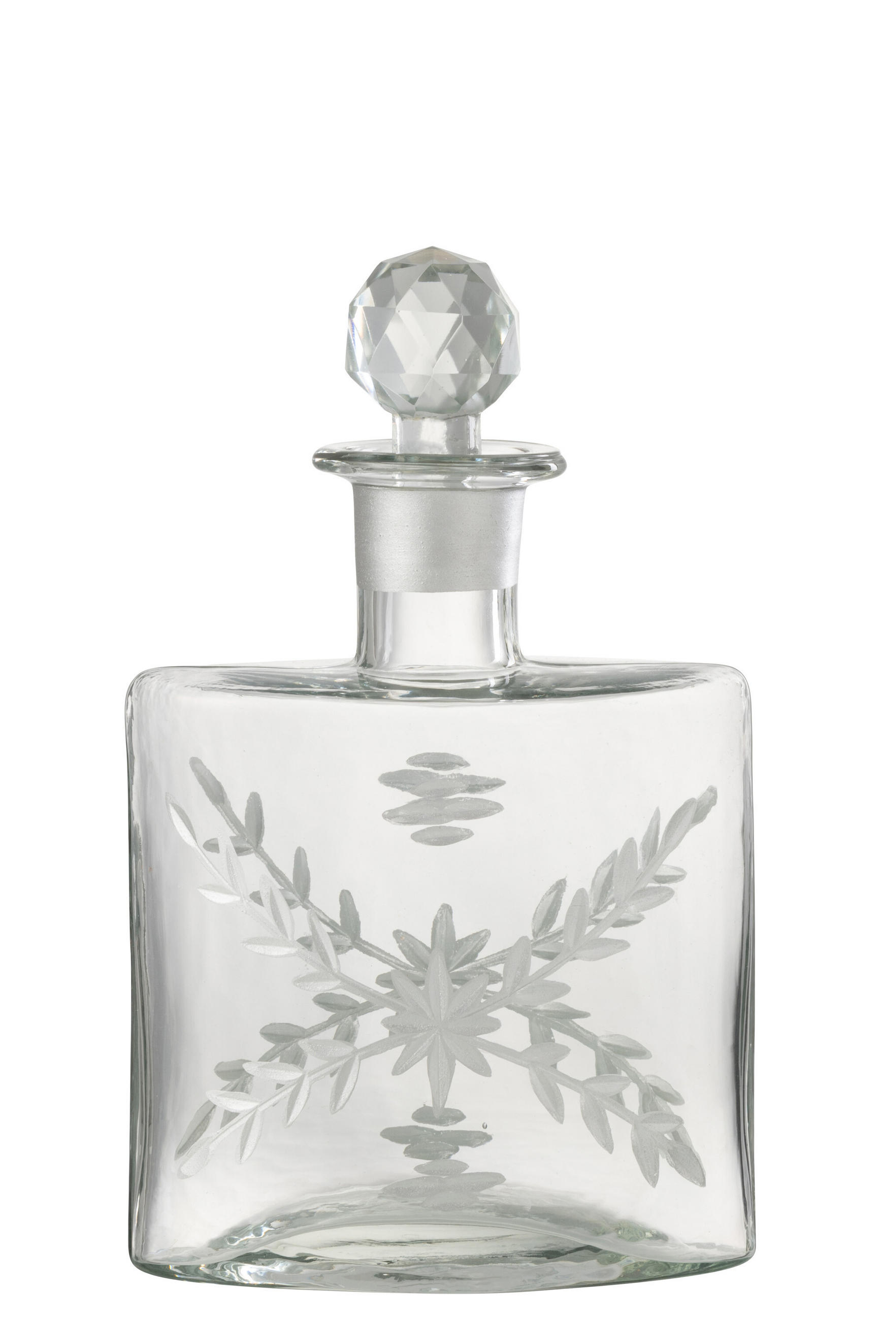 KARAFFE CHLOE - Glas - Silber - Silberfarben, Glas (6.5/23/13.5cm) - J-Line