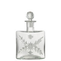 KARAFFE CHLOE - Glas - Silber - Silberfarben, Glas (6.5/23/13.5cm) - J-Line