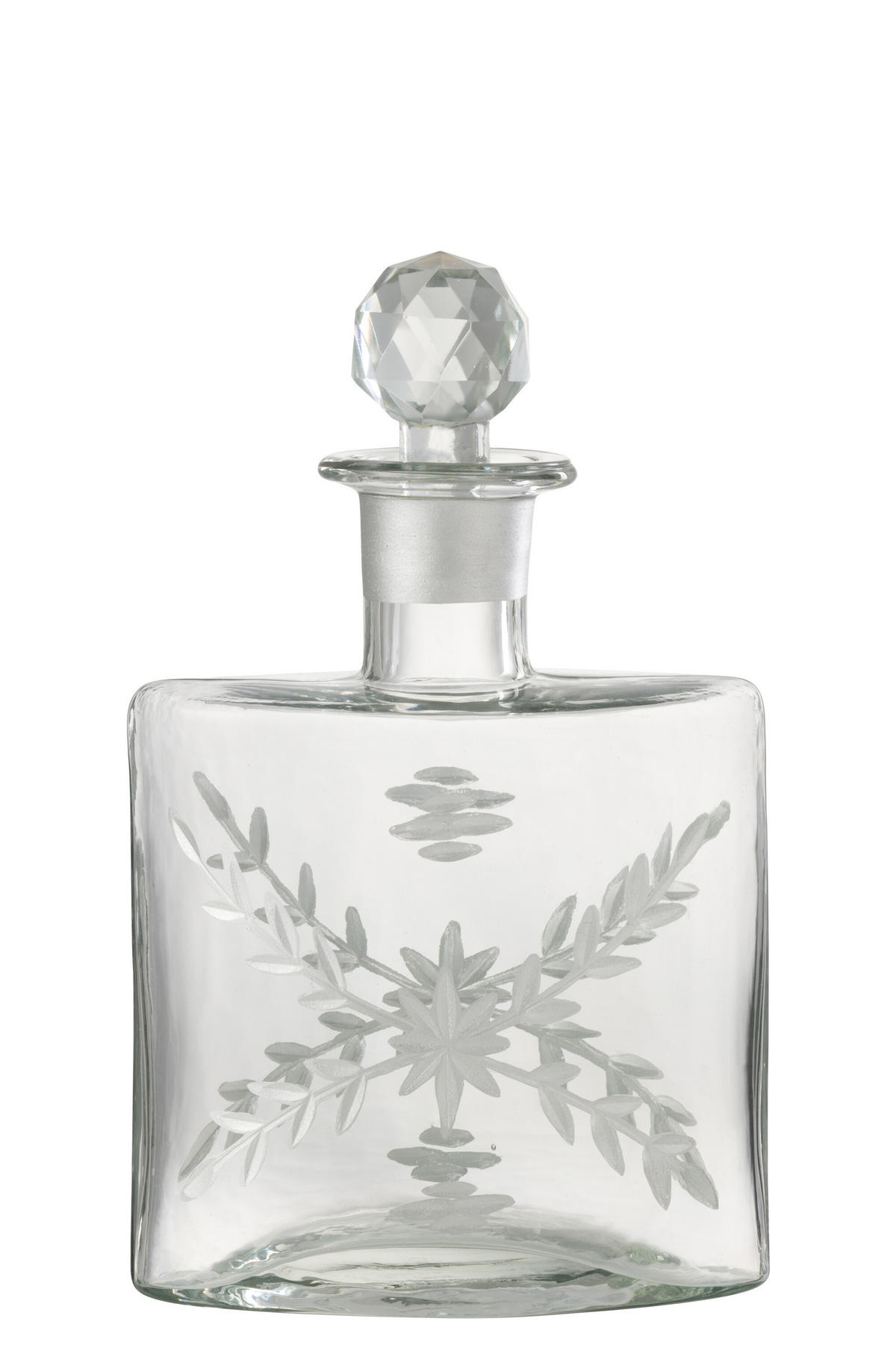 KARAFFE CHLOE - Glas - Silber - Silberfarben, Glas (6.5/23/13.5cm) - J-Line