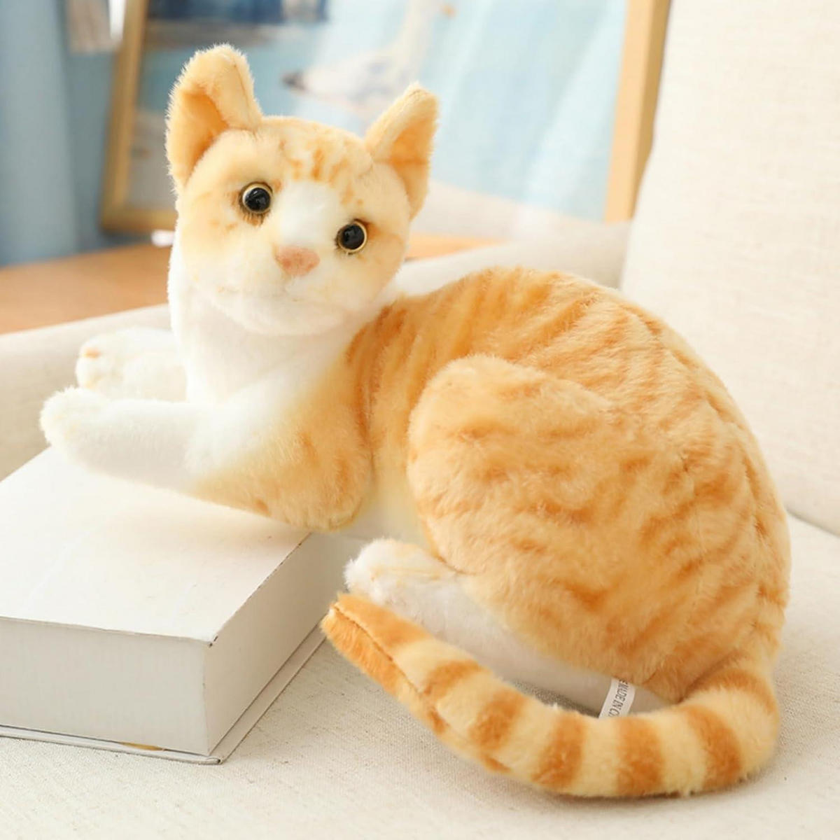 PLÜSCHTIER Katze Siamkatze 26 cm - Braun, Textil (10/15cm)