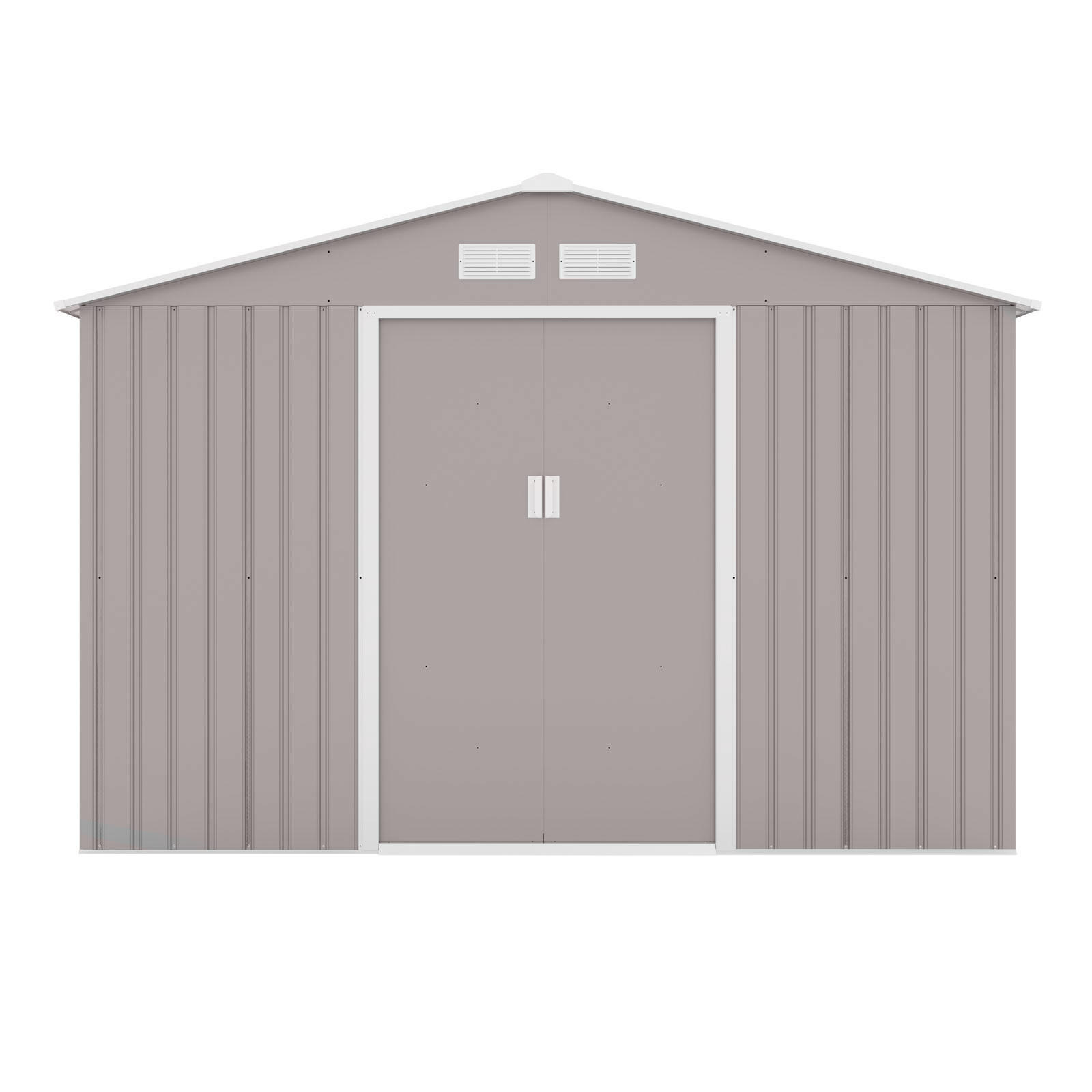 GERÄTEHAUS S200 Metall Hellgrau - Grau, Metall (191/192/277cm) - HATTORO