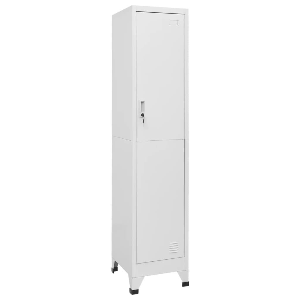 vidaXL Schliessfachschrank Grau 38x180x45 cm