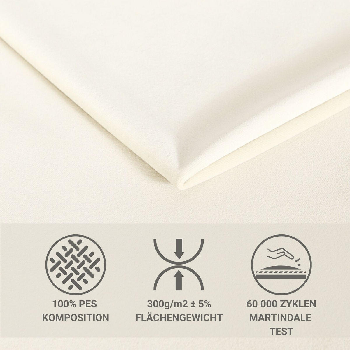 BOXSPRINGBETT Casone Creme 200/200 cm mit Latex-Topper - Silberfarben/Creme, Holz/Holzwerkstoff (200/200cm) - Maison de Reve
