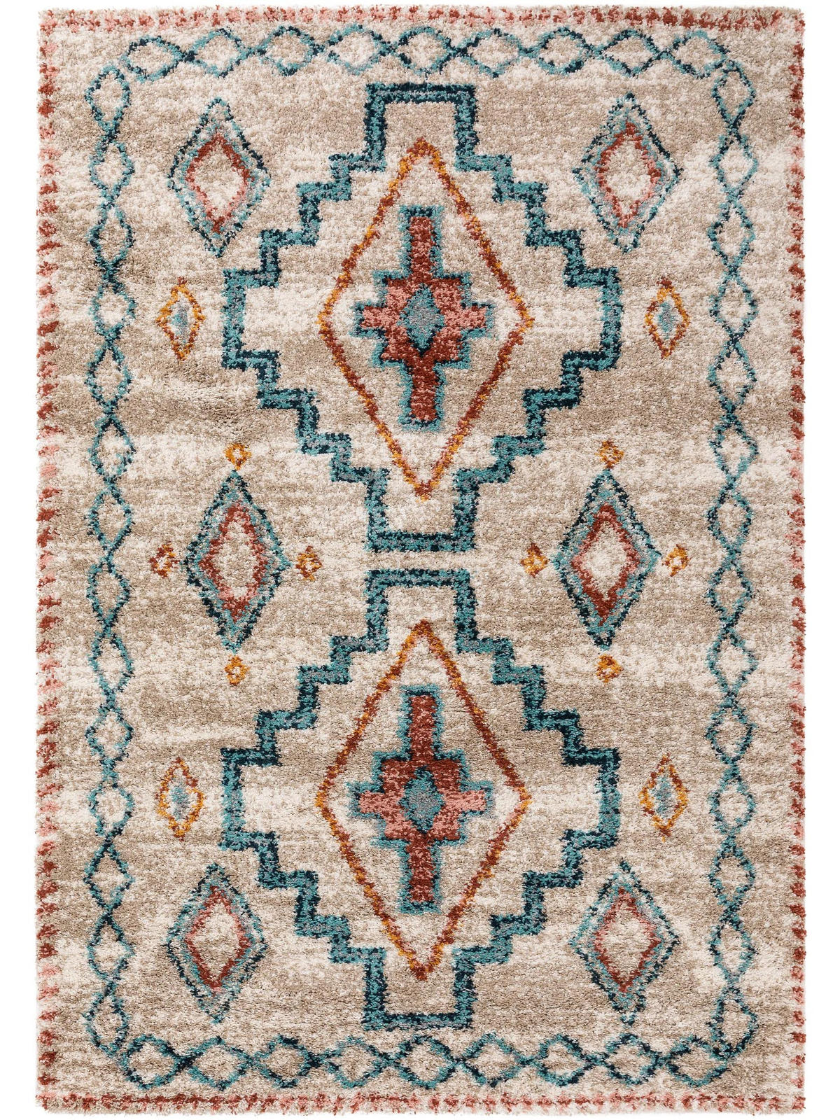 KOSMATA preproga Gobi večbarvna 160x230 cm - večbarvno, umetna masa/tekstil (160/230cm) - benuta Nest