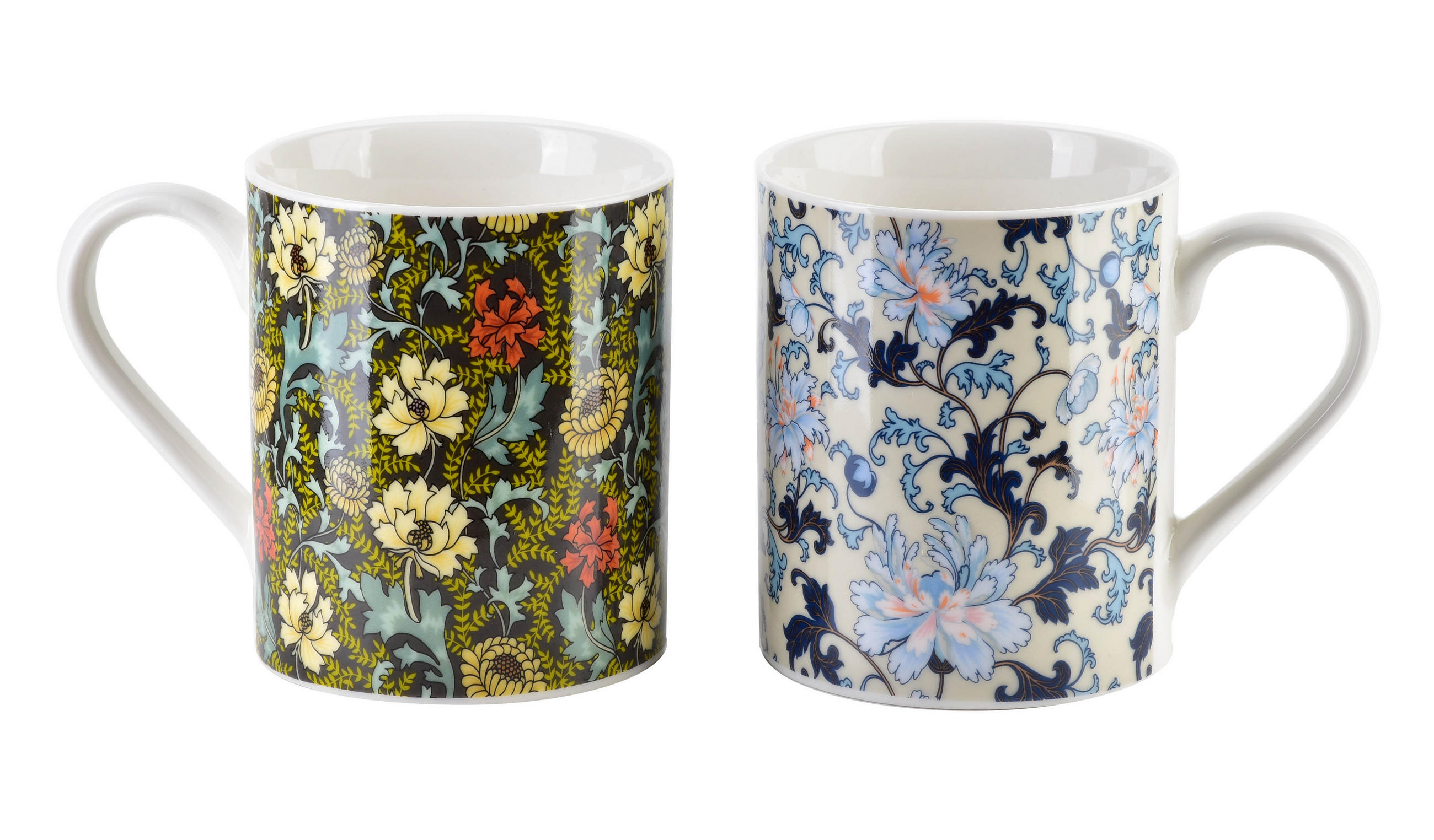 BECHER Colorato Blau Gelb 25/9.5/10 cm Keramik - Blau/Gelb, Keramik (9.5/10/25cm) - Mondex