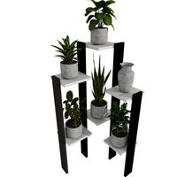 BLUMENSTÄNDER M6 - Weiß, Holzwerkstoff (49/108/48cm) - RAUMHIRSCH FURNITURE