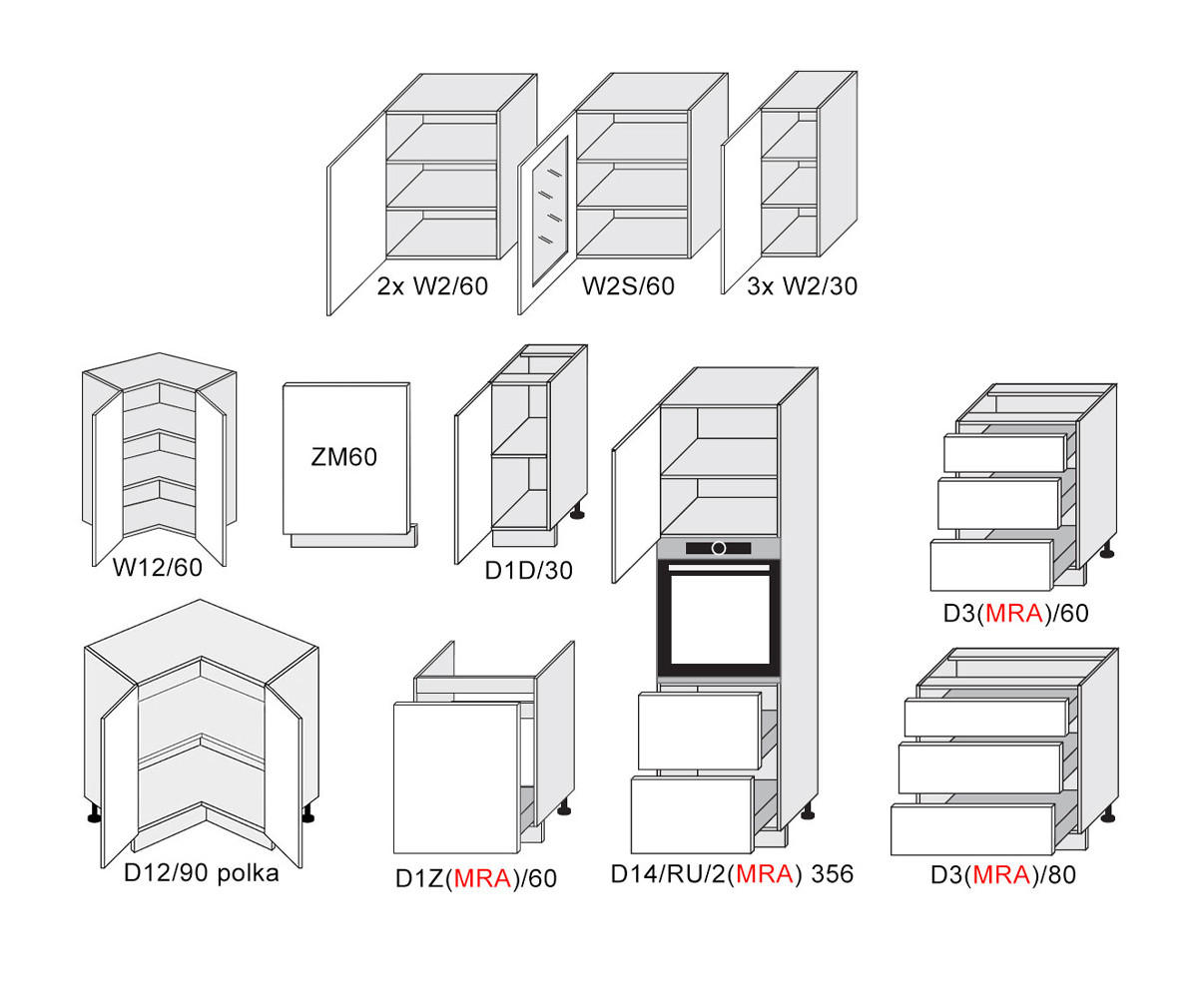 WINKELKÜCHE Pescara signalweiß matt / weiß matt 14-teilig mit Vollauszug (REJS Comfort Box) - Weiß, Holzwerkstoff/Metall (360/207/59cm) - Feldmann-Wohnen