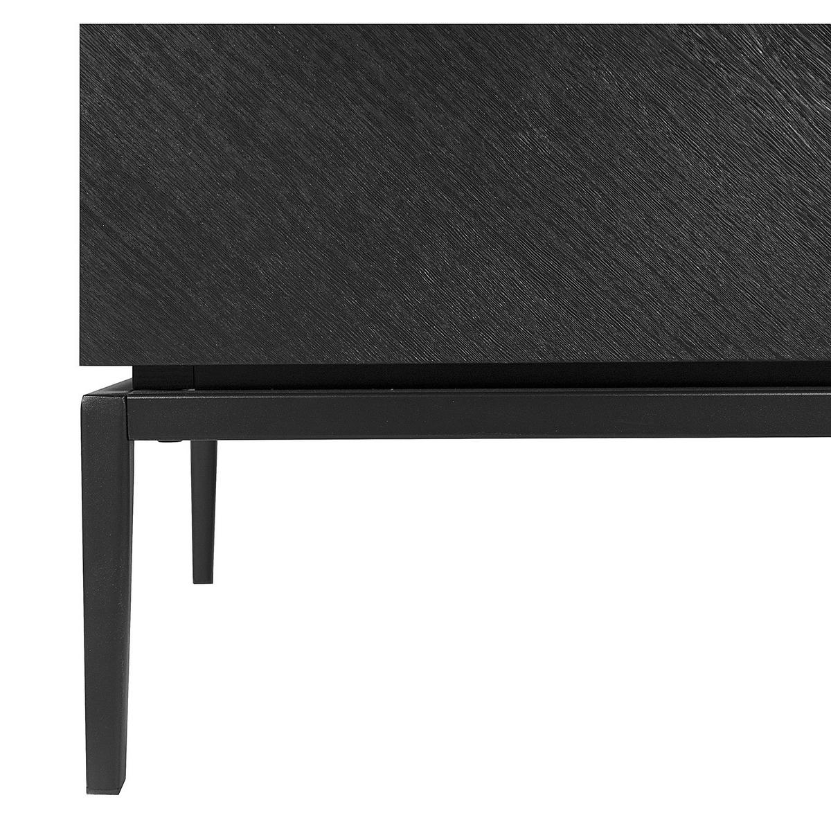 SIDEBOARD - 120 cm - Schwarz, Holzwerkstoff (120/75/40cm) - home24