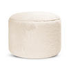 POUF Kunstfell Der Flauschige - Beige, Textil (50/30/50cm) - Mokebo