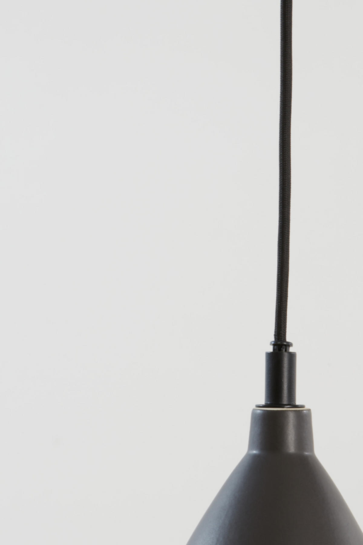HÄNGELAMPE Desi Schwarz Ø18/20 cm - Schwarz, Keramik (18/18/20cm) - Light & Living