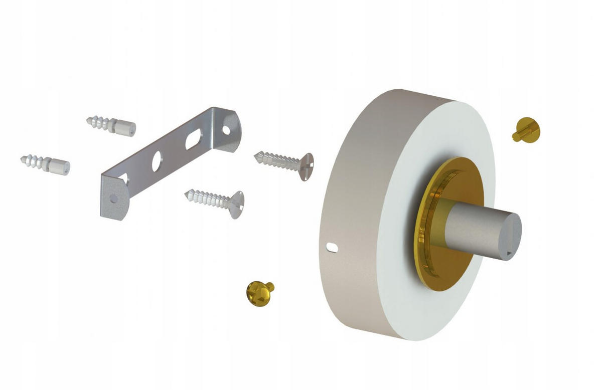 WANDLEUCHTE ECRU II - Beige/Goldfarben, Glas/Metall (16/14/14cm) - kiki design