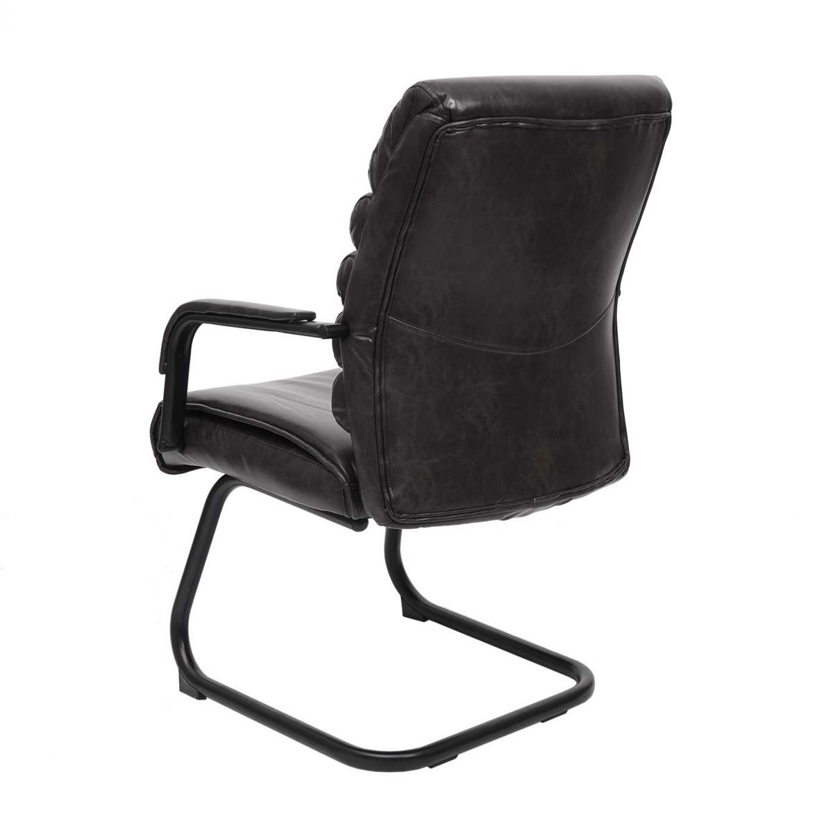 KONFERENZSTUHL Schwarz - Schwarz, Textil (60/100/59cm) - MCW