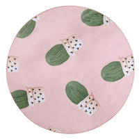 KURZFLOR-KINDERTEPPICH Eldivan 120/120 cm - Pink, Kunststoff (120/120cm) - Beliani