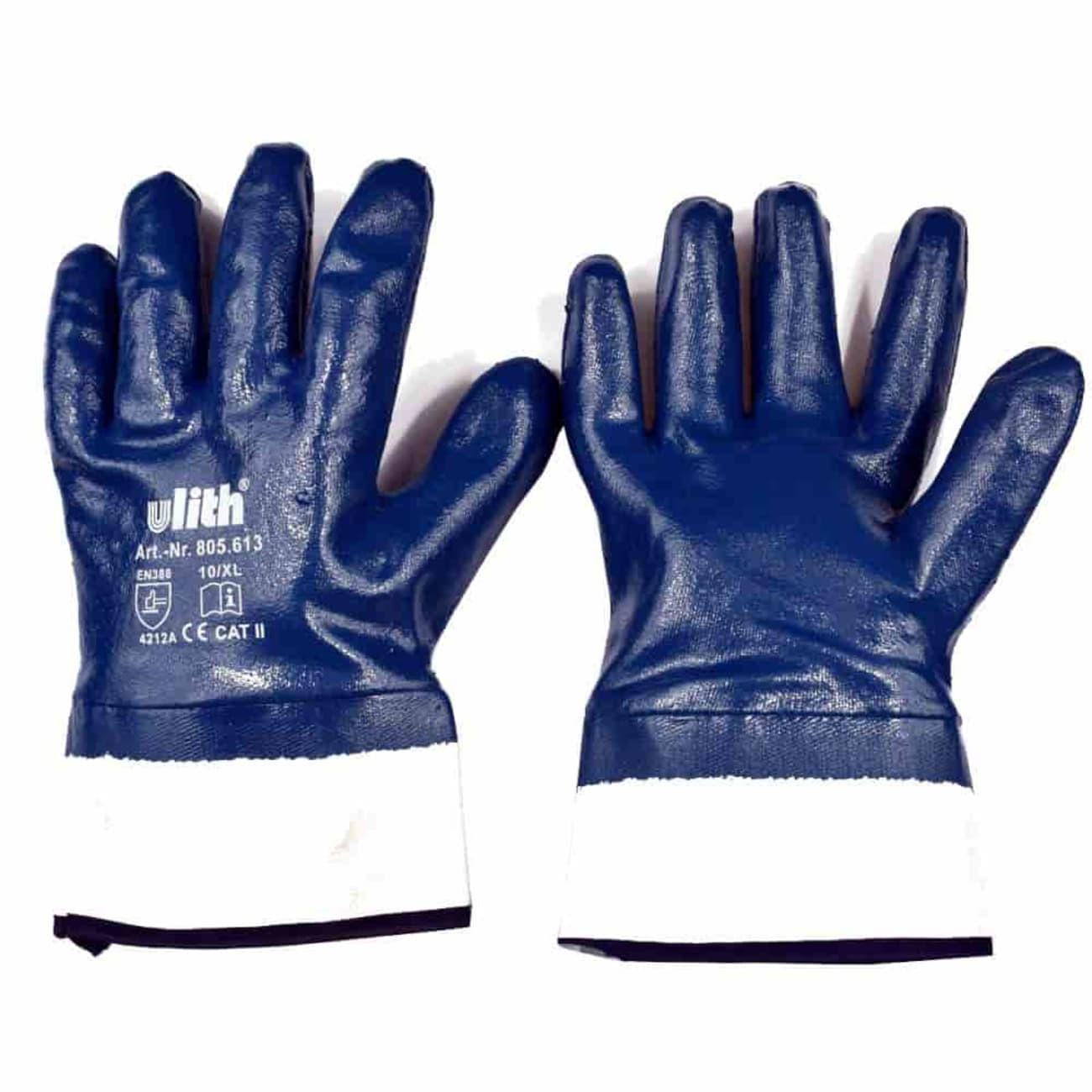 GRILLHANDSCHUHE Nitril, blau, Gr. XL/10 - Blau, Textil (20/10/25cm) - BONI-SHOP