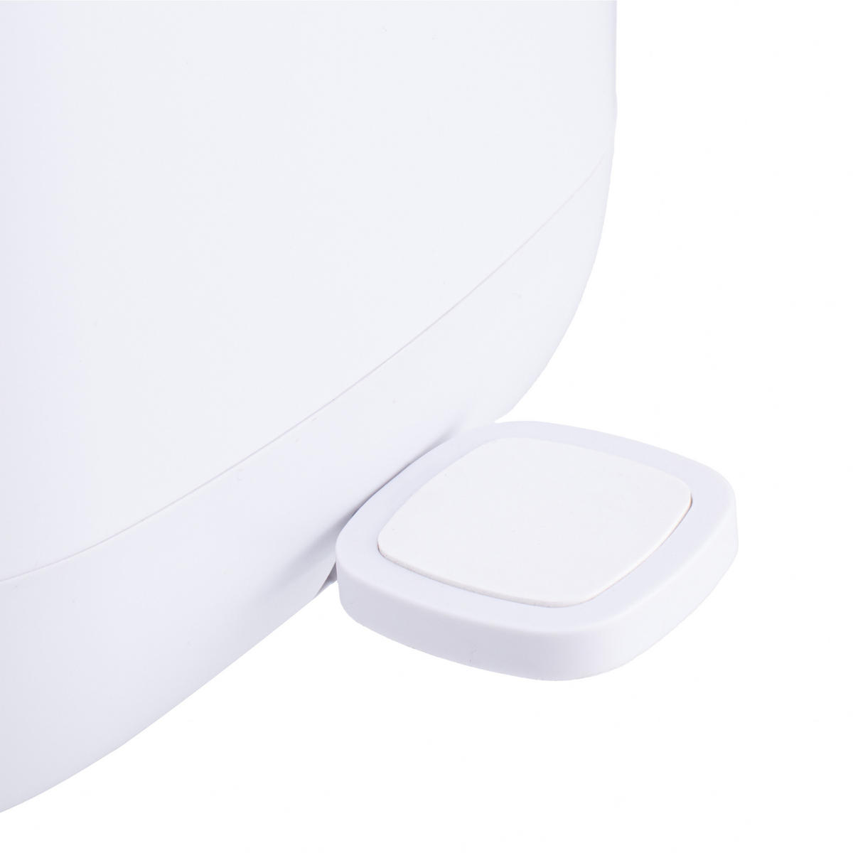 MÜLLEIMER - Weiß, Kunststoff (21/27/26cm) - Relaxdays