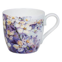 KAFFEEBECHER Purple Blossom - Naturfarben, Keramik (0.43L) - Könitz