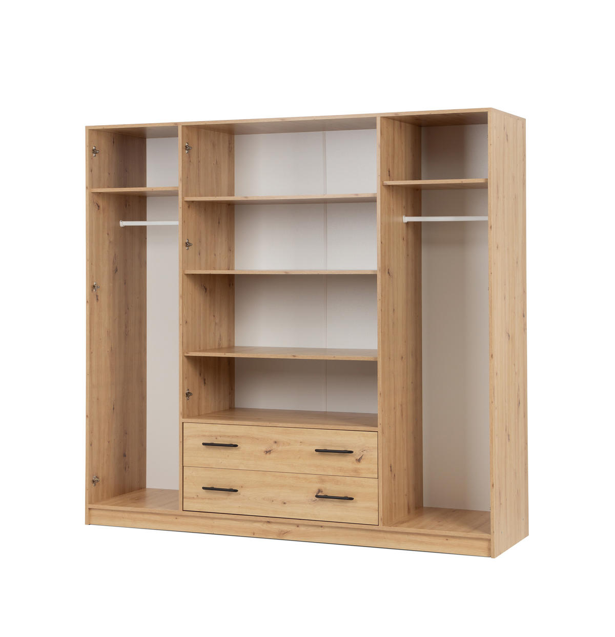 DREHTÜRENSCHRANK VANO 200/190/56cm 4-türig Eiche Artisan - Eiche Artisan, Holzwerkstoff (200/190/56cm) - MASSENO