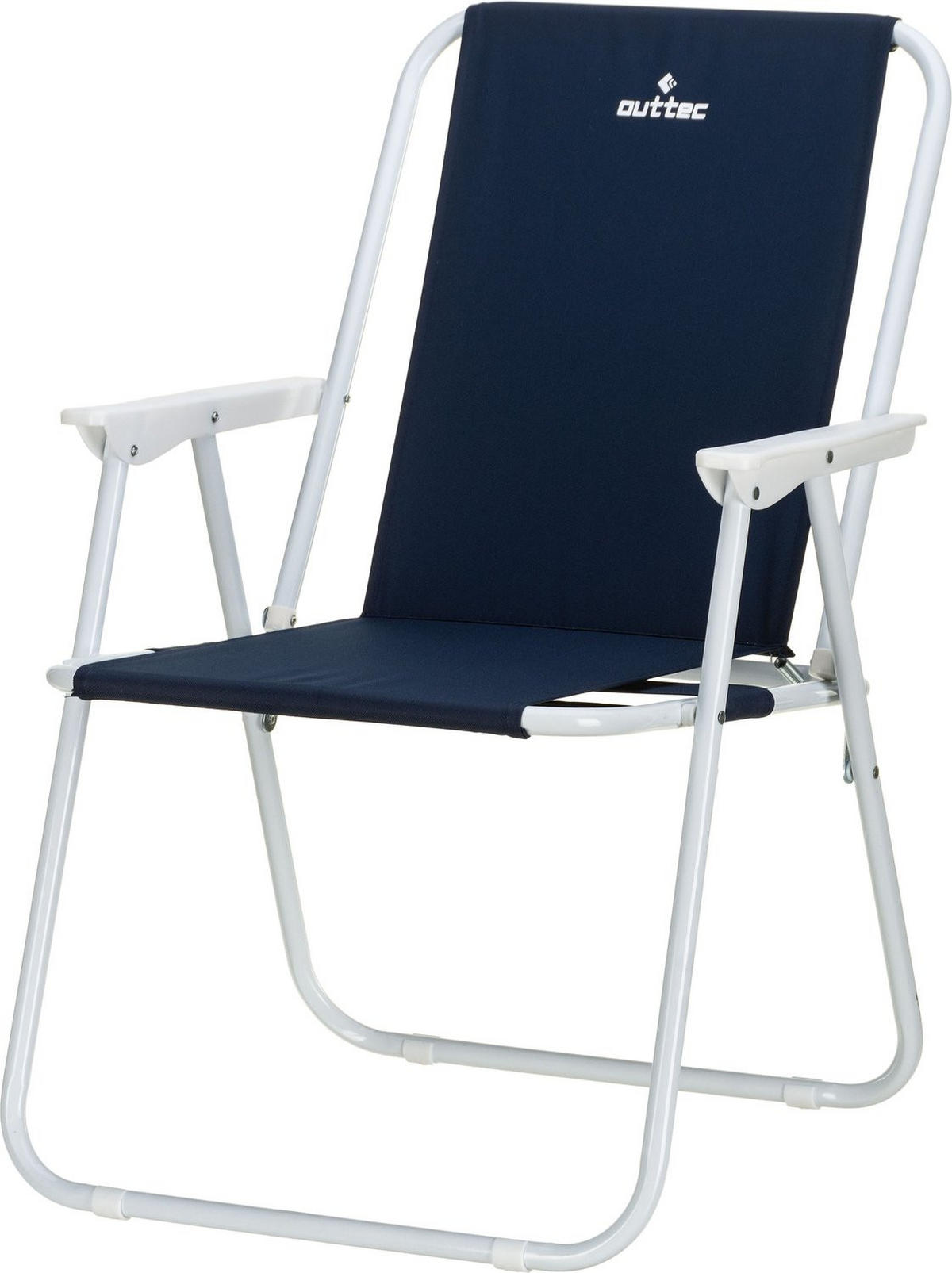 CAMPINGSTUHL bis 100 kg - Dunkelblau, Textil/Metall (46/73/48cm) - Outtec