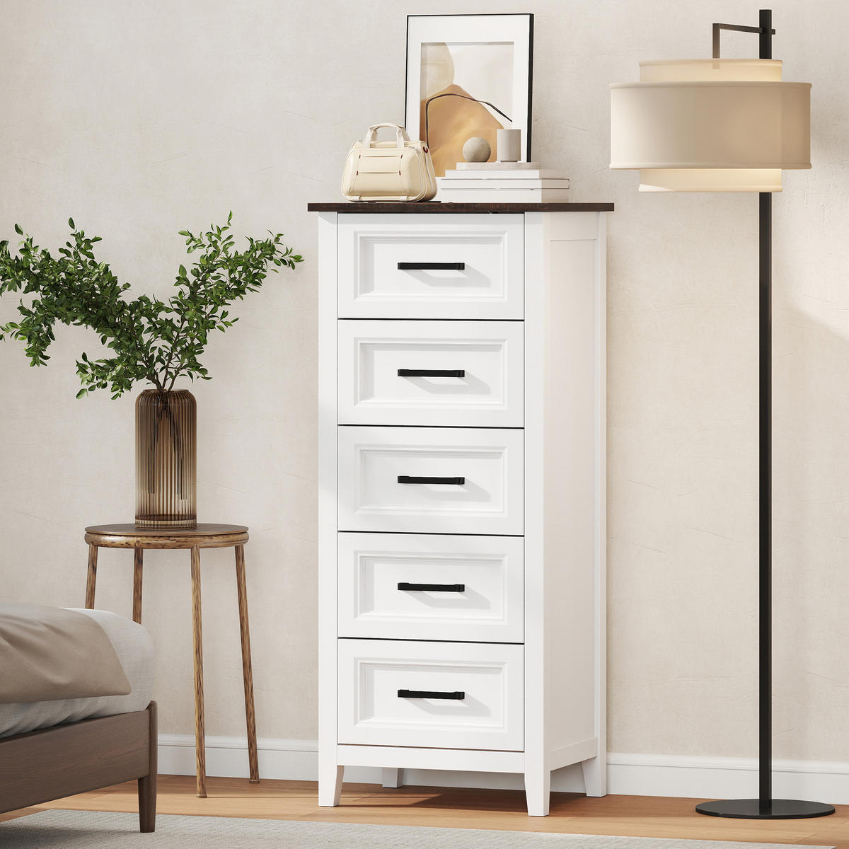 NACHTTISCH Weiß 1 Stück - Weiß, Kunststoff (45/106/35cm) - GiPP
