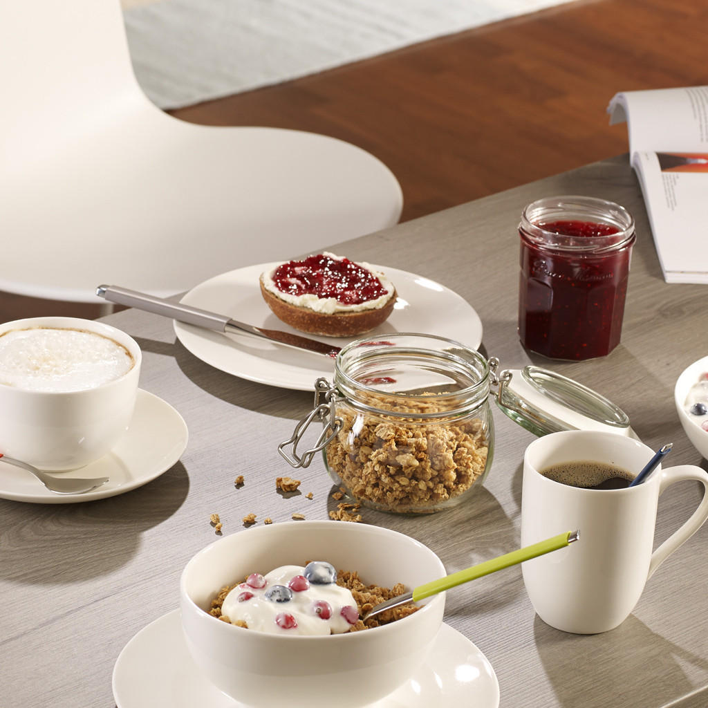 Villeroy & Boch For Me Porzellan Geschirr – Zeitloses Design In Reinweiß, Mikrowellen- & Spülmaschinengeeignet