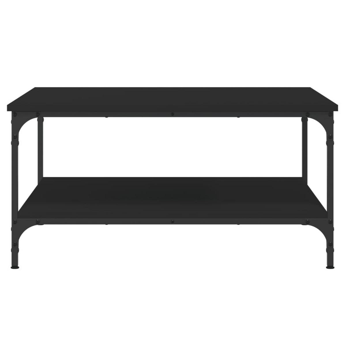 COUCHTISCH Schwarz 80x80x40 cm Holzwerkstoff - Schwarz, Holzwerkstoff (80/80/40cm) - furnicato