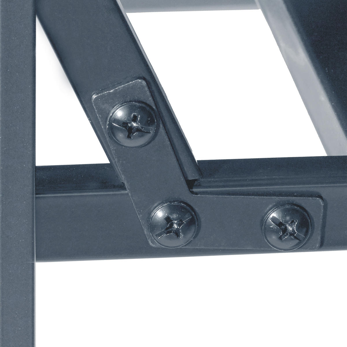 TORBOGEN Sitzbank - Anthrazit, Metall (115/205/50cm) - Relaxdays
