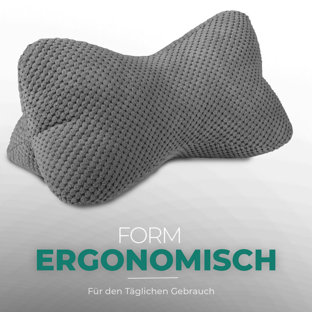 LESEKNOCHEN 18x35 cm Anthrazit - Anthrazit, Textil (18/35cm) - Bestlivings