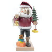 RAUCHFIGUR Wichtel Weihnachtsmann 32 cm - Multicolor, Holz (15/30/0.1cm)