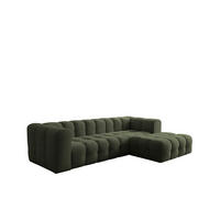 ECKSOFA Solvie In Tiffani - Grün, Holzwerkstoff/Textil (290/193cm) - Fun Möbel