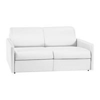 SCHLAFSOFA - 3 Personen - kunstleder - weiß Calife - Weiß, Leder (170/85/223cm) - Vente-Unique