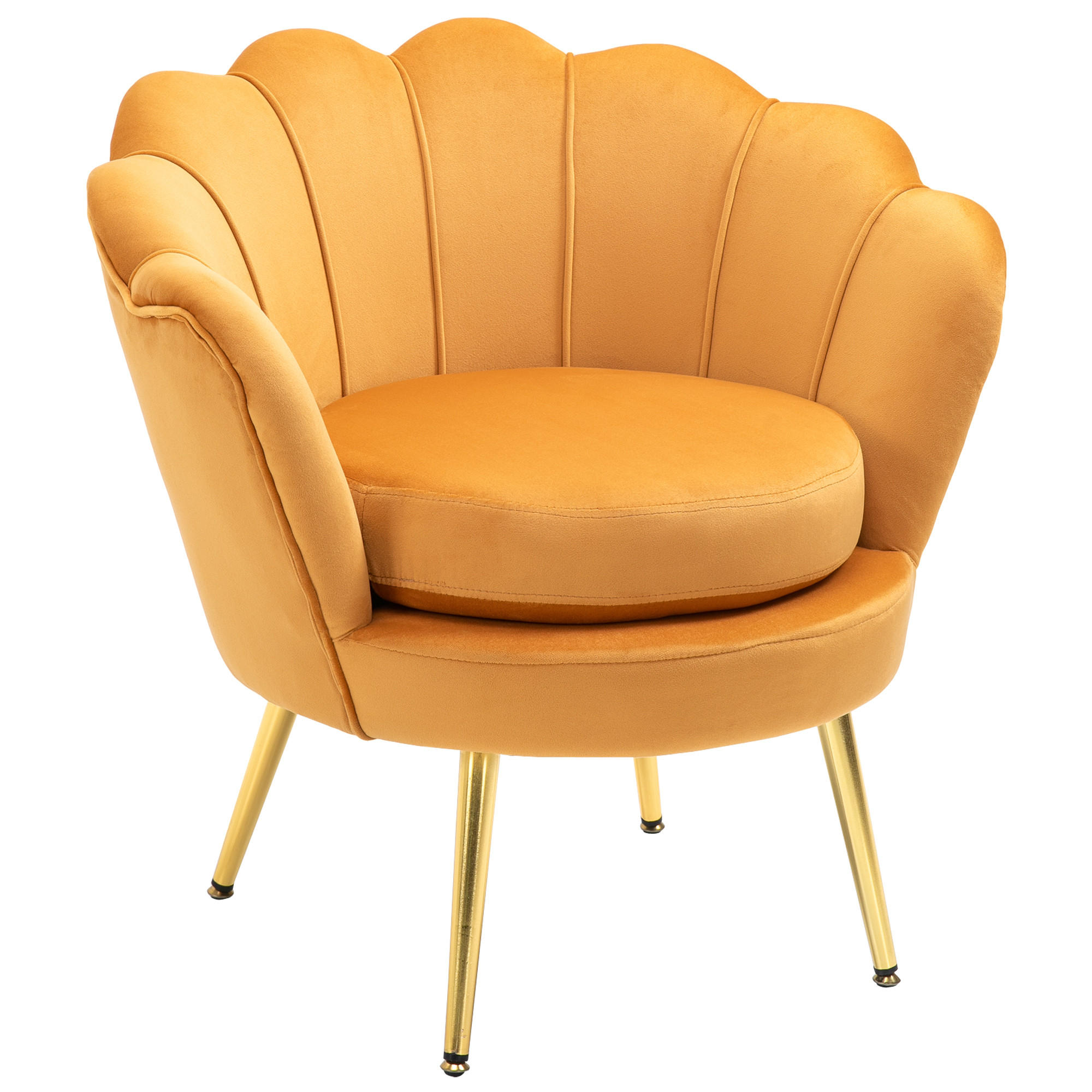 POLSTERSESSEL - Orange, Kunststoff (67/74/76cm) - HOMCOM