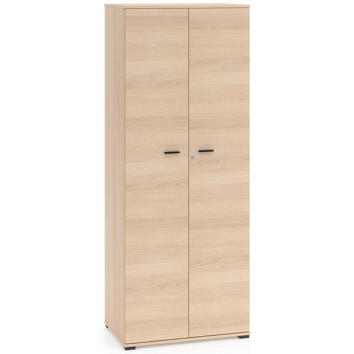 ŠATNÍ skříň Odelis, dub, 79 cm - černá/béžová, kompozitní dřevo/plast (50.7/2/203cm) - Selsey