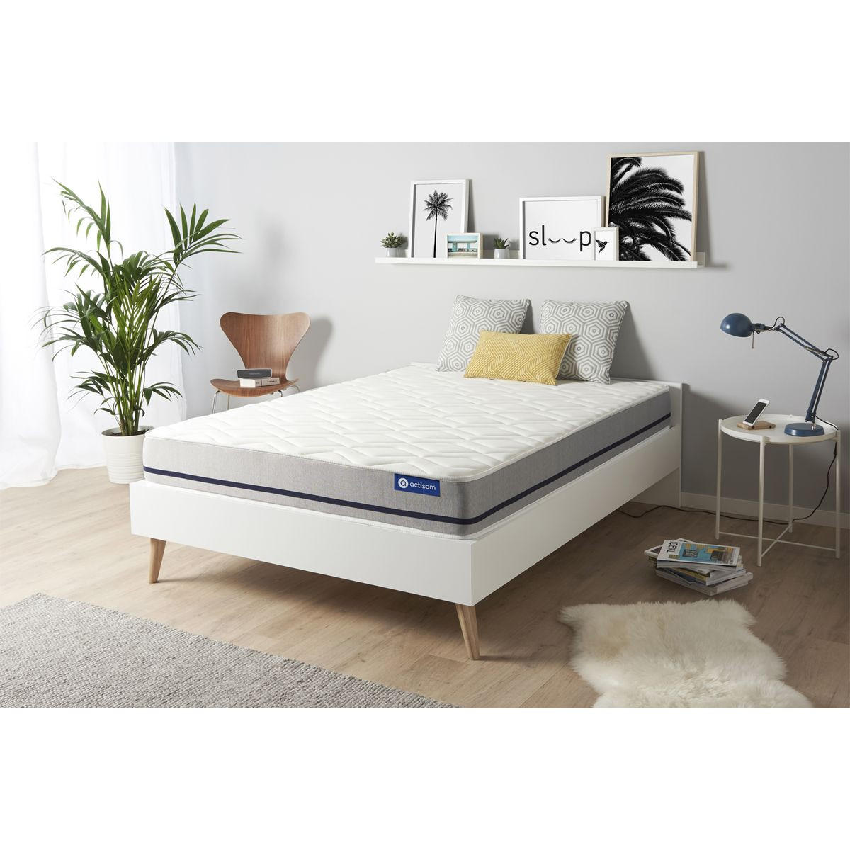 MATRATZE Actimemo soft Memory-Schaum 150 x 195 cm h2 - Weiß, Textil (150/195cm) - ACTISOM