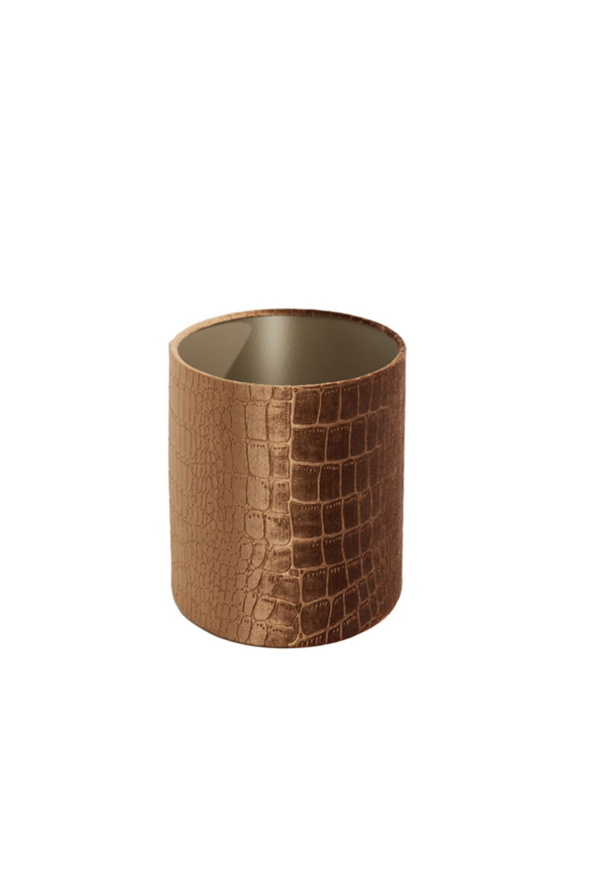 LAMPENSCHIRM Praya Braun 38/17,5/19 cm - Braun, Textil (38/17.5/19cm) - Light & Living