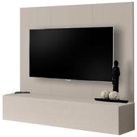 TV-LOWBOARD Kaschmir 160 cm hängend, Set inklusive Wandpaneel - Kaschmir, Holzwerkstoff (160/148/40cm) - Inn.Furn