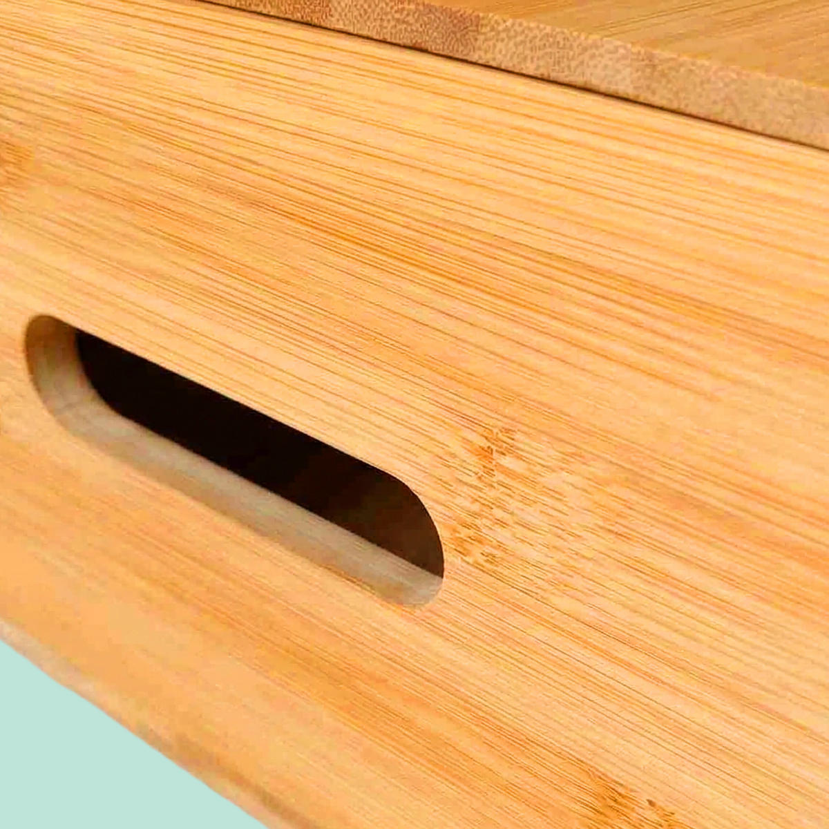 3-TLG.AUFBEWAHRUNGSBOX-SET - Hellbraun, Holz - Relaxdays
