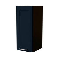HÄNGESCHRANK Oslo W2/30 Schwarz / Indigo Matt 30 / 32,5 / 72cm - Schwarz/Dunkelblau, Holz/Holzwerkstoff (30/72/32.5cm) - Feldmann-Wohnen