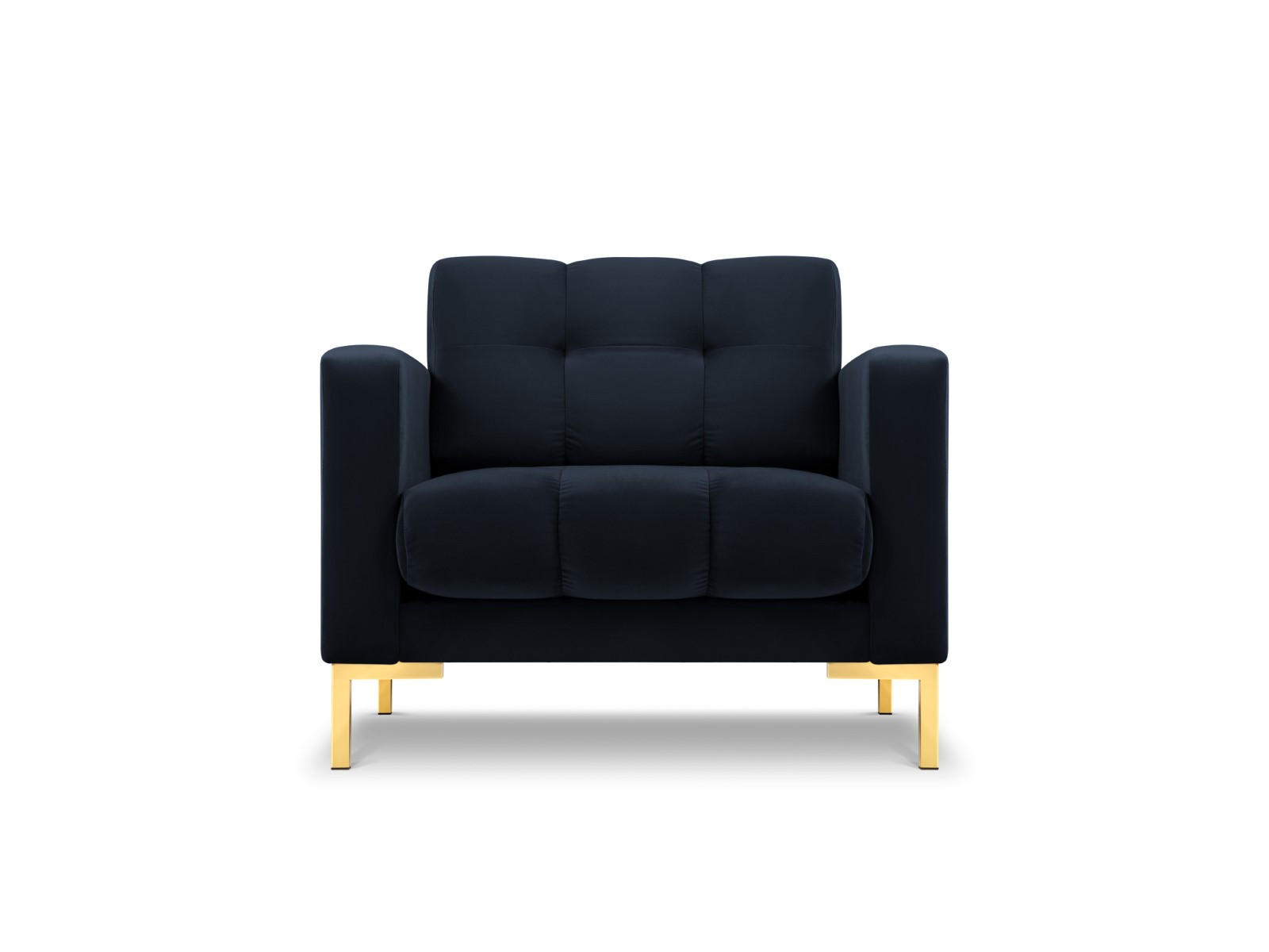 SESSEL Mamaia aus Samt dunkelblau - Dunkelblau, Textil (92/75/87cm) - Micadoni