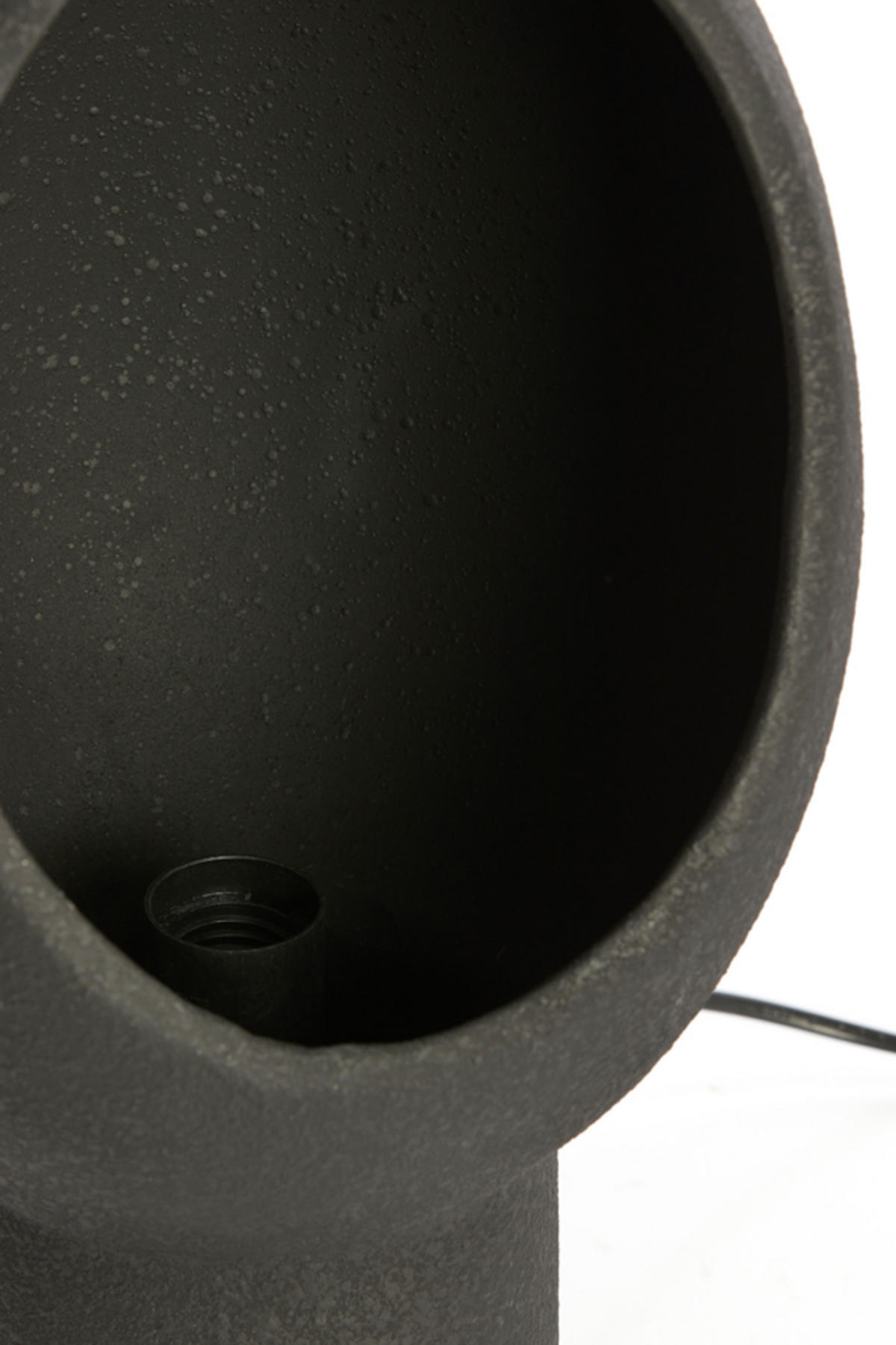 TISCHLAMPE Mönch Schwarz 25/25/46 cm - Schwarz, Keramik (25/25/46cm) - Light & Living