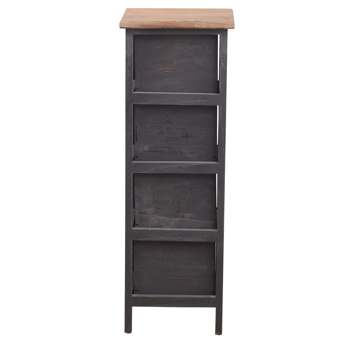 KOMMODE Grau 25/25/71 cm - Grau, Holz (25/71/25cm) - Mobili Rebecca