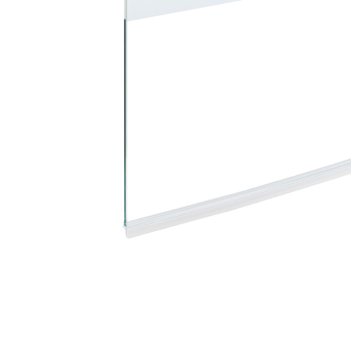 NÁSTAVEC NA VANU 140/120 cm Stříbrný Tuapi - stříbrná/průhledná, sklo (120/140cm) - Beliani