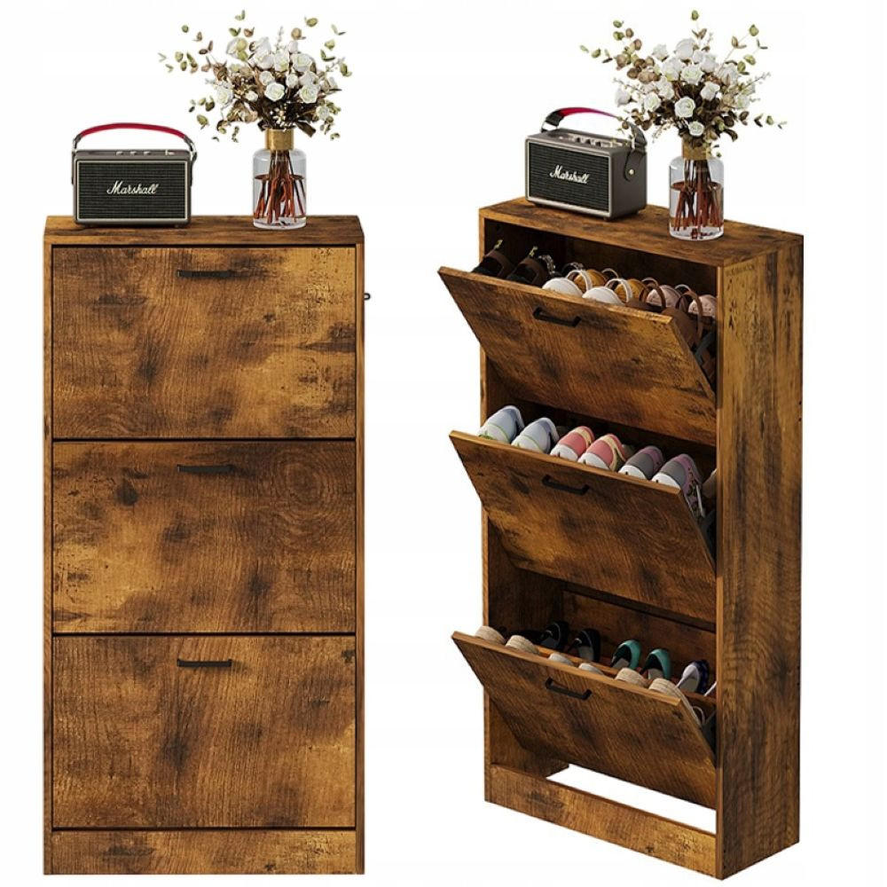 MODULARER KLEIDERSCHRANK 25 Kisten Box - Braun, Holzwerkstoff (60/120/24cm) - MUVU