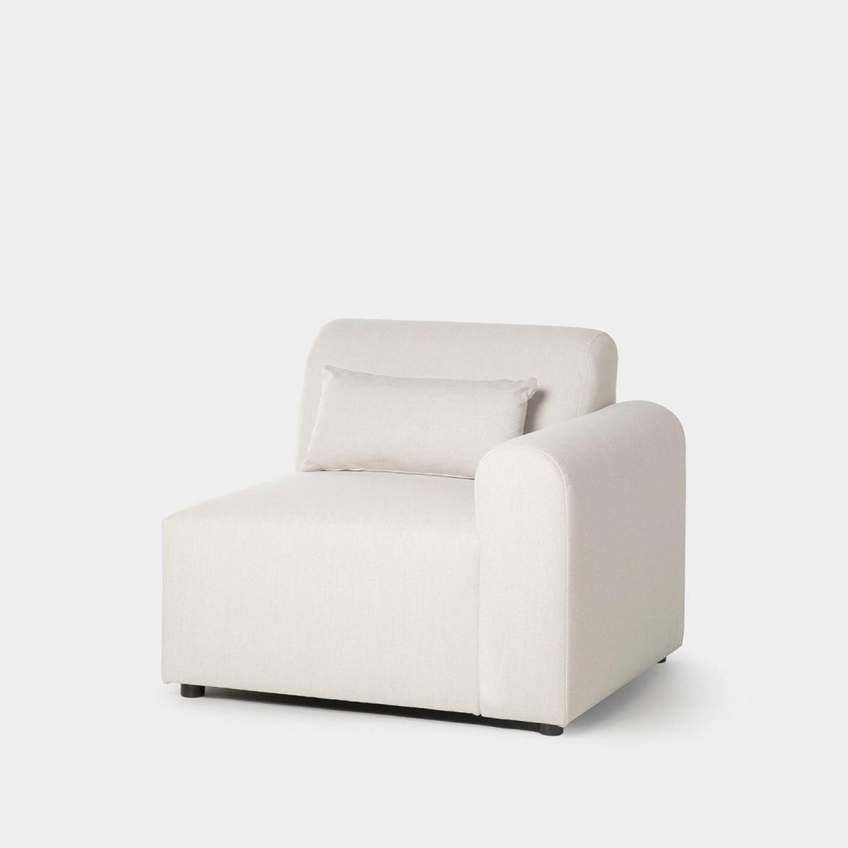 SOFA MODULARES Cillian Beige 100 cm x 87 cm - Beige, Textil (100/87/90cm) - Klast Home