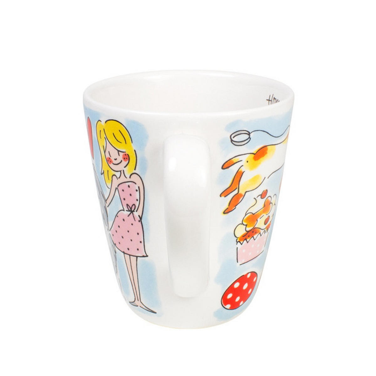 BECHER Hundeliebhaber in Bunt - 350 ml - Multicolor, Keramik (0.35L) - Blond Amsterdam
