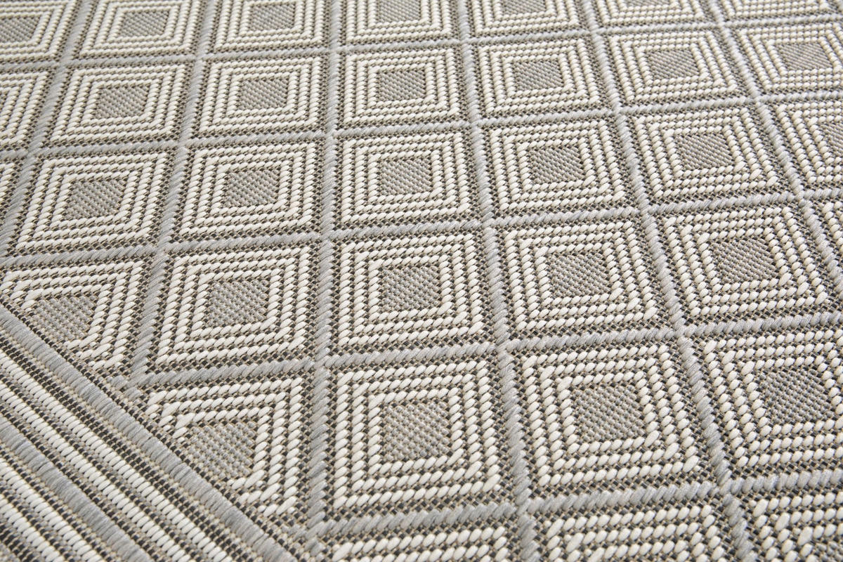 TEPPICH für Innen und Außen grau - Grau, Textil (160/230cm) - AFK Living